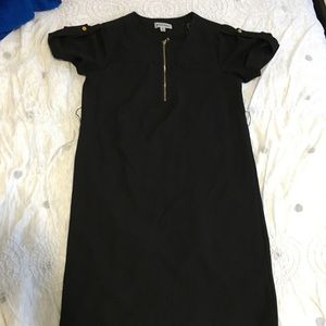 Black dress size 6 with gold hardware